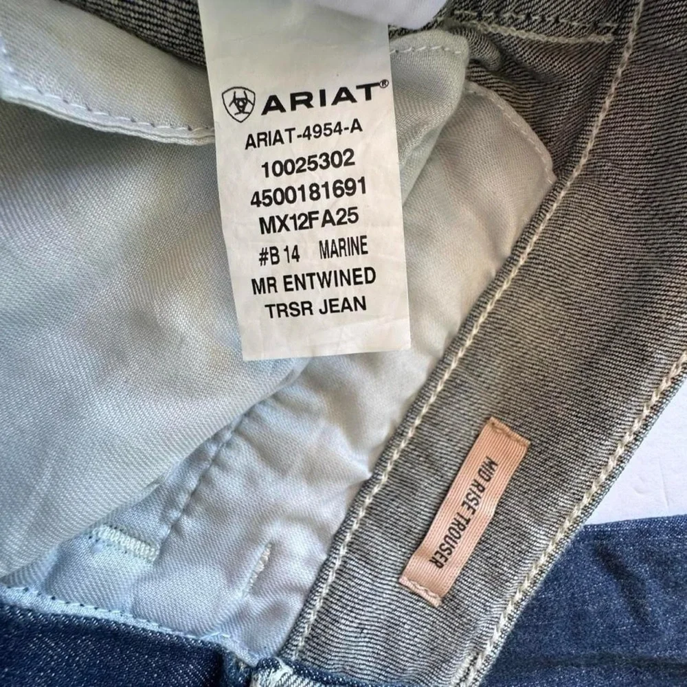 Ariat Real Denim Mid Rise Boot Cut Jeans Blue Denim 32 S New with Tag - Picture 7 of 7